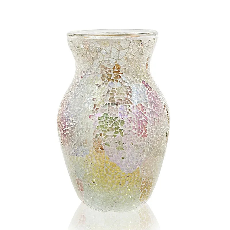 Bohemian Mosaic Glass Vases