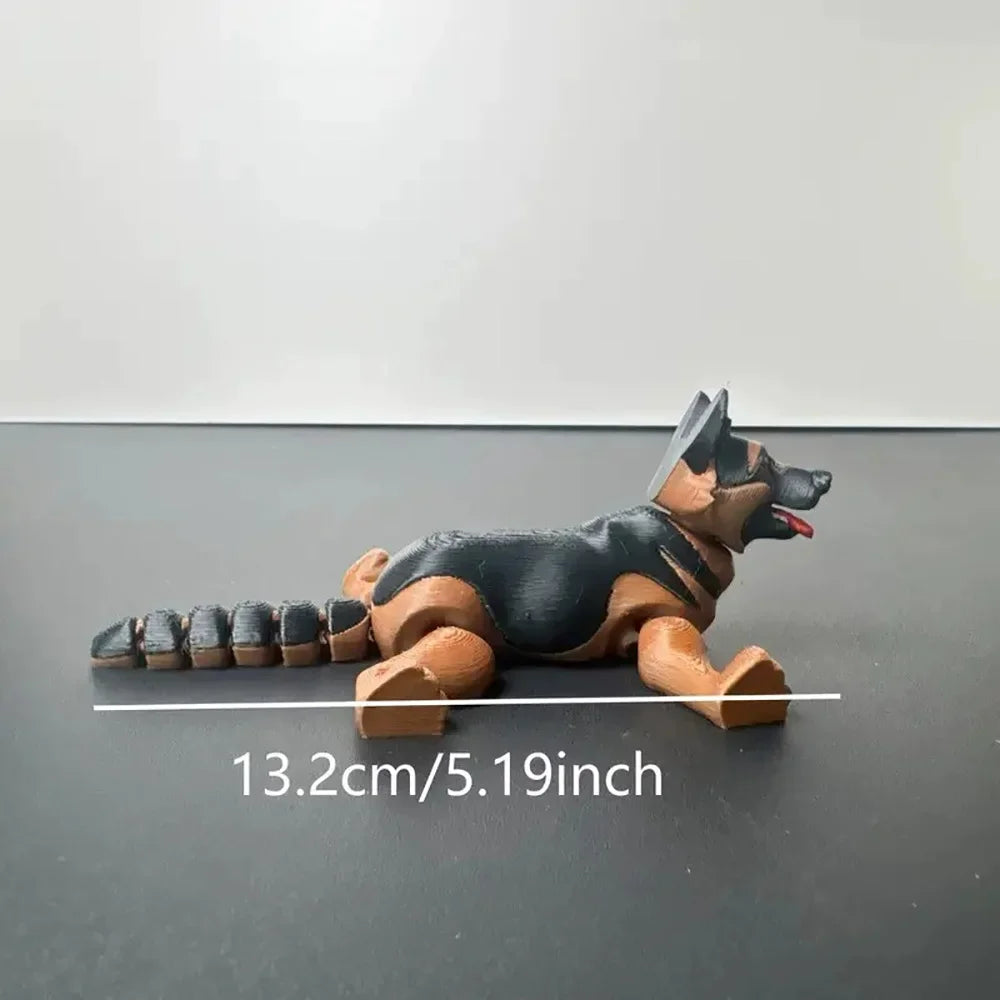 Multi-articulated 3D Printing Articulating Animals Squirrels Foxes Dogs Wolves for Home Desk Decoration Decor Kids Gift