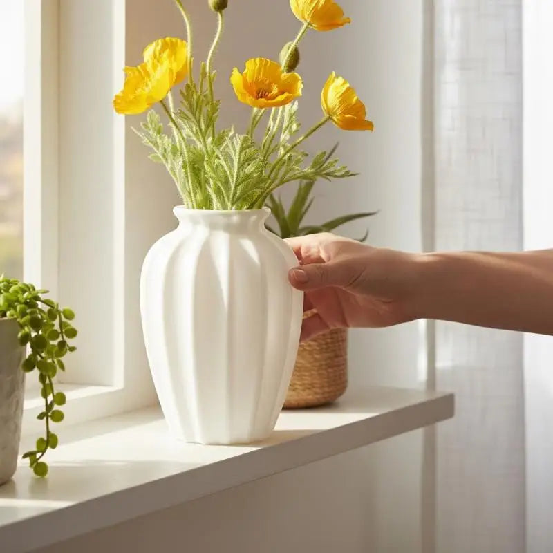 Water Ripple Plastic Vase