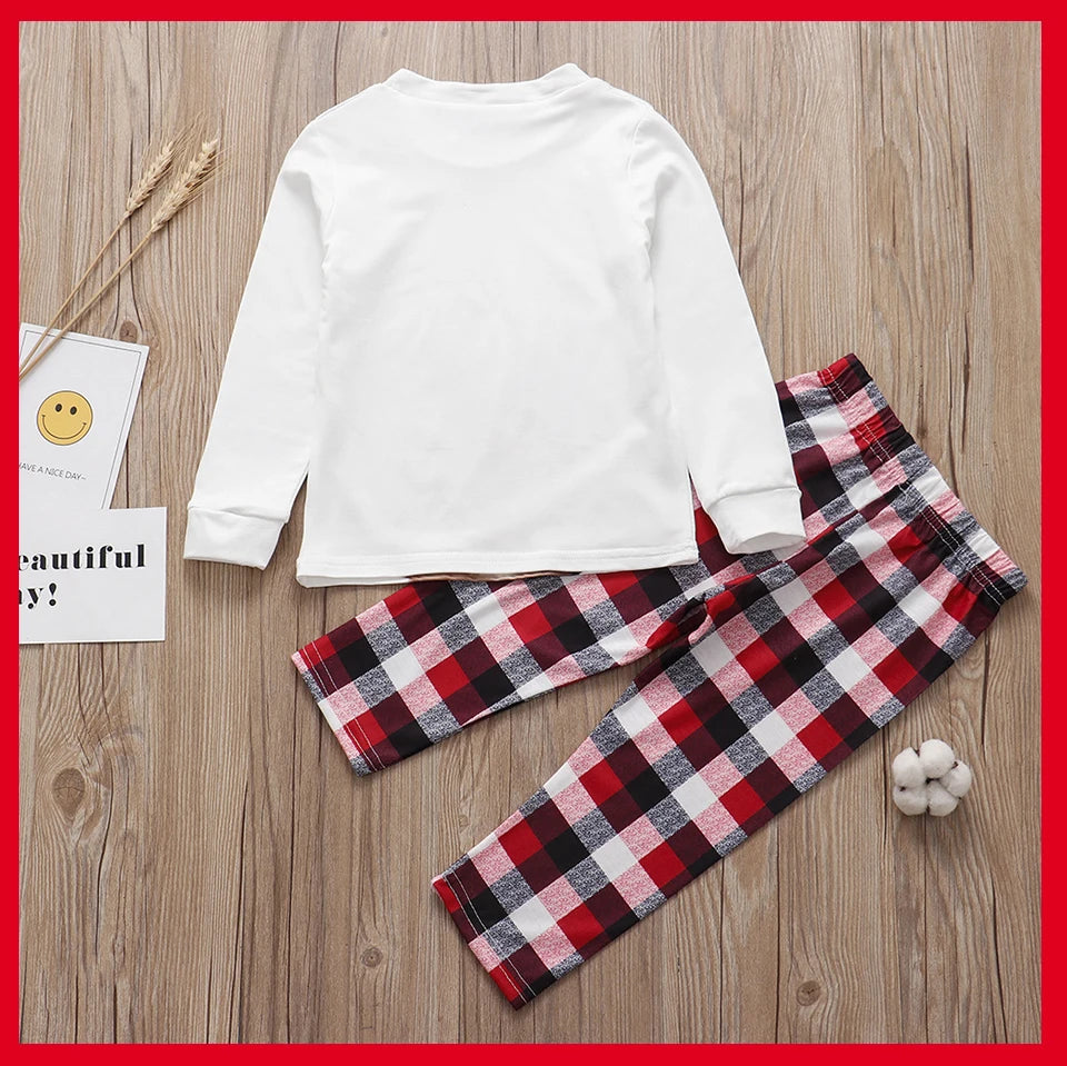 Family Matching Clothes Christmas Pajamas 2023 Mother Kids Baby Pyjamas Set Look Sleepwear Mother And Daughter Father Son Outfit