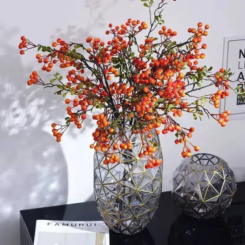 Light Luxury Nordic Glass Vase Living Room Decoration