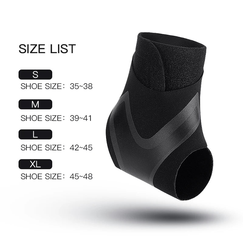 2PC Adjustable Ankle Support Pad Ankle Sleeve Pressure Anti-Spinning Elastic Breathable Support Fitness Sports Safety Prevention