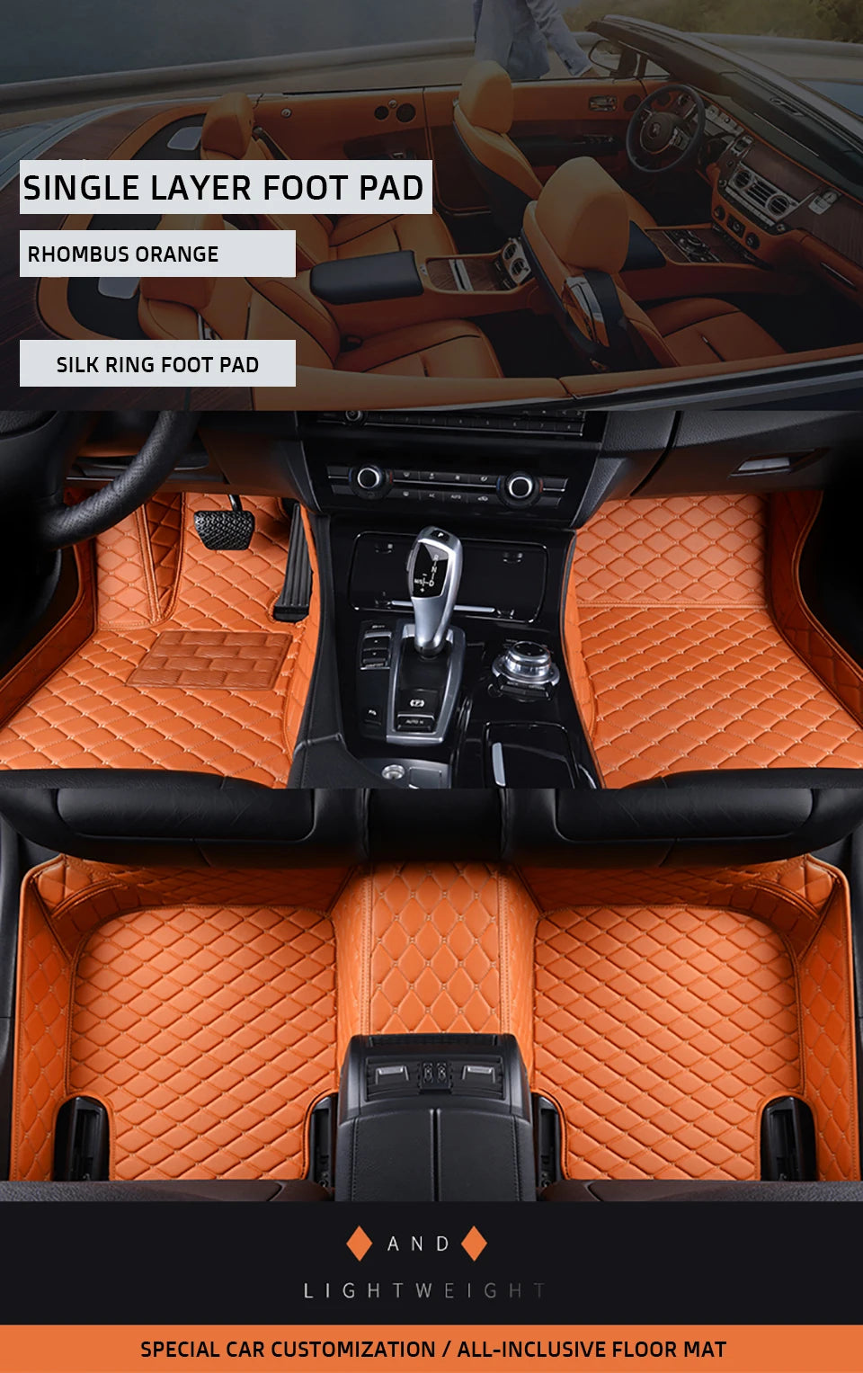 KAHOOL Custom Car Floor Mats For Subaru XV Crosstrek Auto Carpets Foot Coche Accessorie