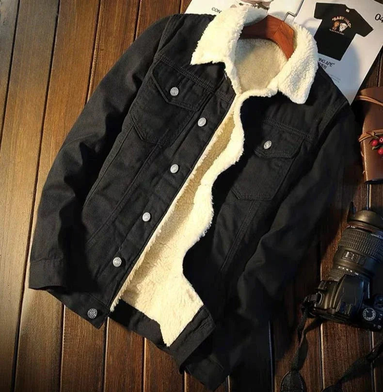 Men's Denim Jacket Padded Winter 2025 Autumn Warm Designer In Lowest Price Male Jean Coats Low Cost Cheap Stylish Fast Delvery