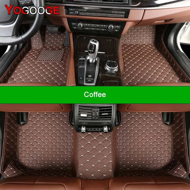 YOGOOGE Custom Car Floor Mats For Subaru Forester 2002-2023 Auto Carpets Foot Coche Accessorie