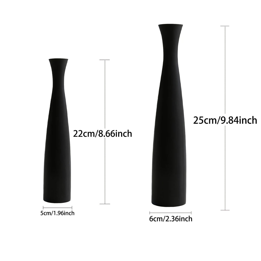 Modern Ceramic Vase White Black Plants Ornaments Minimalist Vase for Living Room