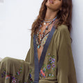 Embroidery Kaftan Beach Tunic Beach Cover up Saida de Praia Swimsuit Women Bikini cover up Pareo Sarong Beachwear Q882
