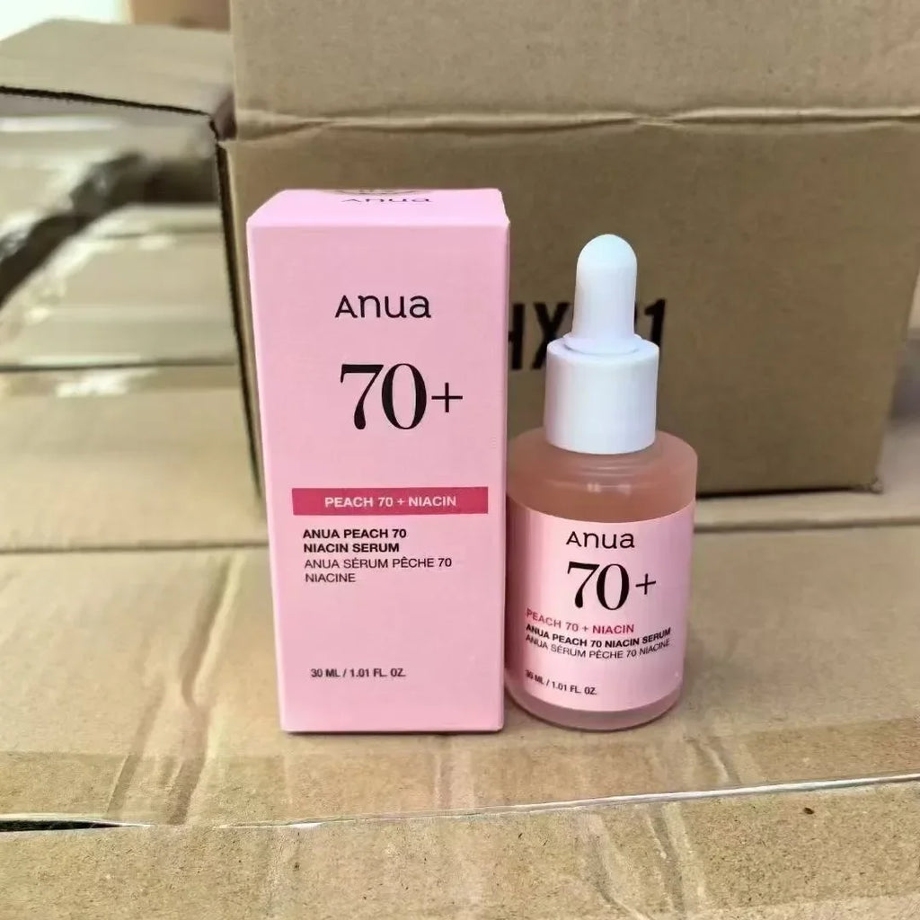 ANUA New Version of Peach Water 70% Niacinamide Essence PEACH 70+ Peach Essence 30ml Skin Care Serum Anti-Aging MOISTURIZING