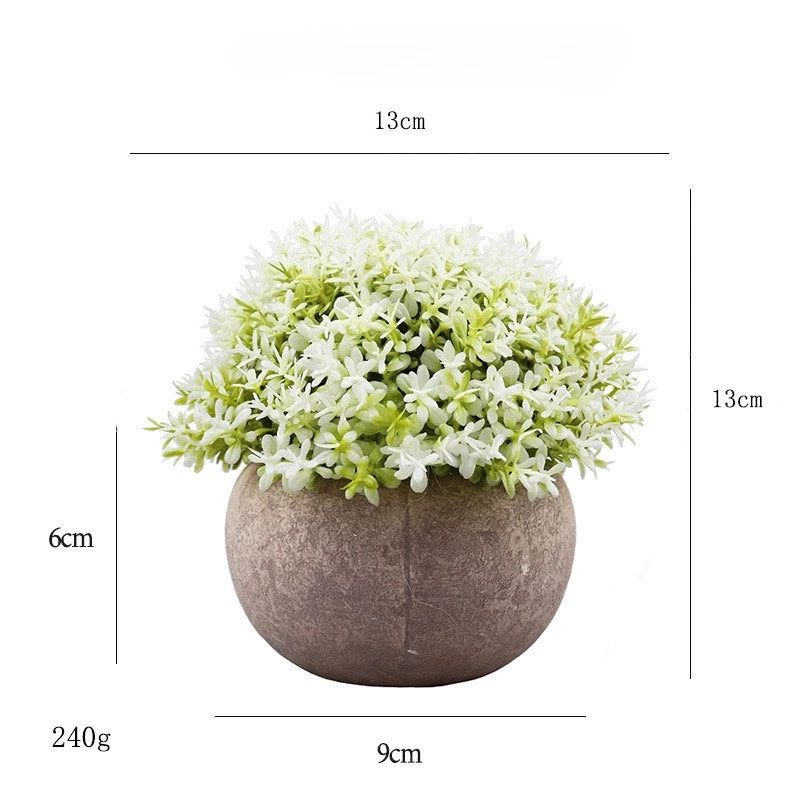 Artificial Green Plants Flower Pot