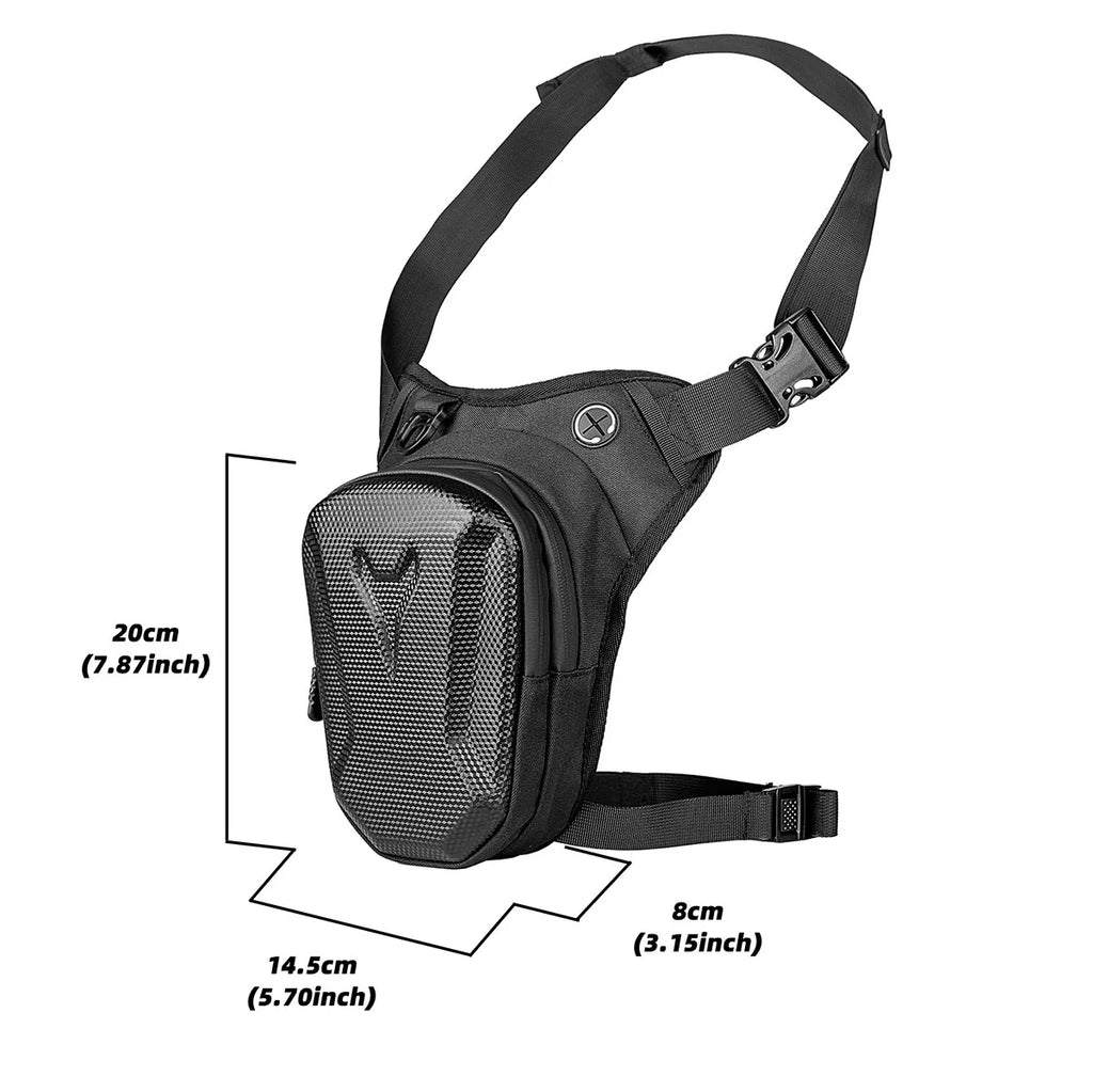 Motorcycle leg bag, waterproof rider waist bag, cycling bike, crossbody bag, motorcycle equipment