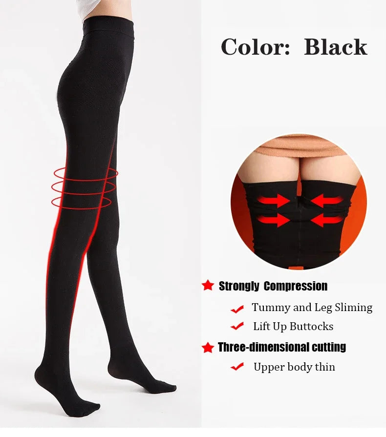 Varicose Veins Fat Calorie Burn Leg Shaping Stovepipe Socks Women Slim Tights Compression Stockings Pantyhose Foot Care Socks