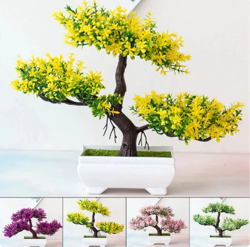 Artificial Plants Bonsai Small Tree Pot