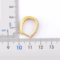 Nidin Creative U Shape Design 3 Colors Fashion Cubic Zirconia Hoop Earrings Crystal Ear Buckle Jewelry for Valentine's Day Gift