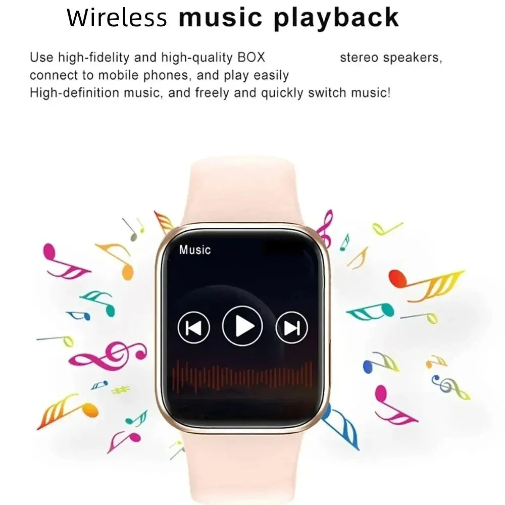 Smartwatch For Men Android IOS Phone 1.73" Screen Bluetooth Call Blood Oxygen Pressure Monitoring Smart Watch Women