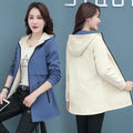 Spring Autumn Jacket Women's Loose Coat 2025 New Double-sided Wear Trench Coat Mid-length Windbreaker 5XL Women's Top