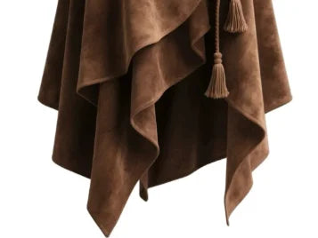 Woman Clothes Skirts For Women 2025 Maillard Coffee Suede Skirt Women's Irregular Lace Slimming A-Line Mid-Length Umbrella Skirt