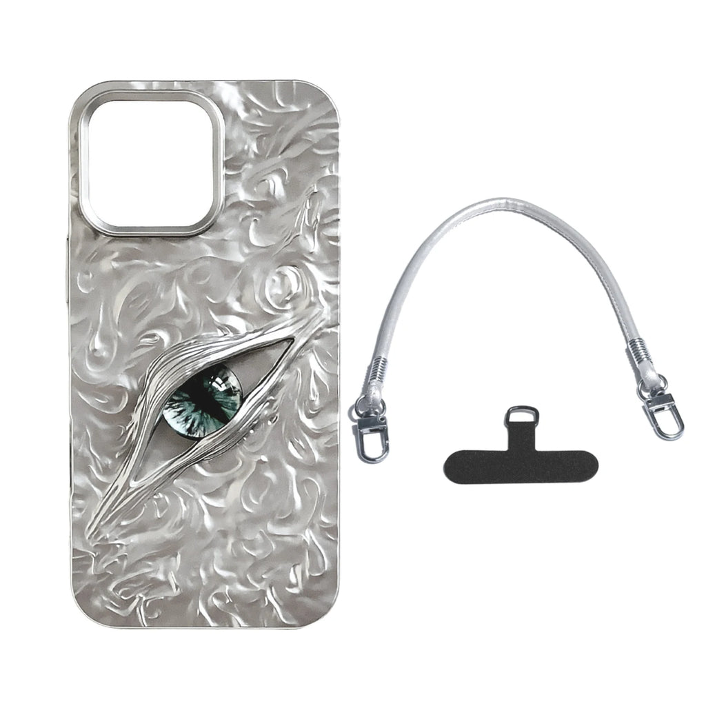 Fashion Phone Cases for iPhone 17 Air 16 Pro Max 15Pro 14Pro Personalized 3D "Devil's Eye" Design Cover Halloween Couple Case