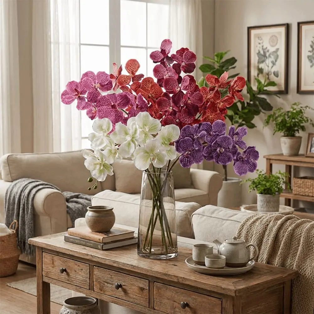 Real Touch Orchids Floral Arrangements Realistic Fake Flower