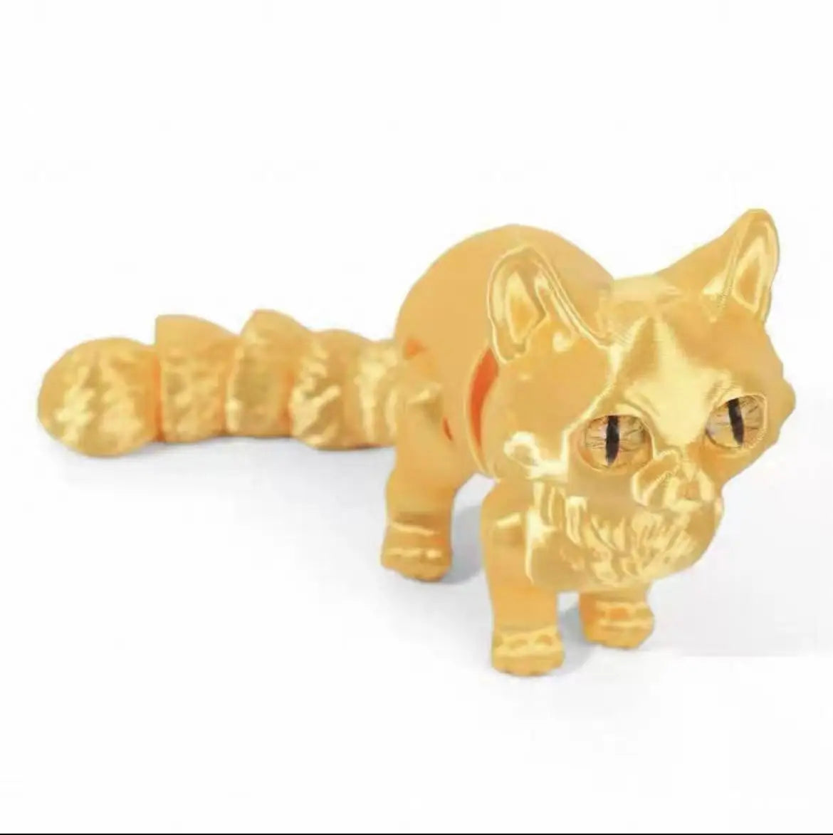 12cm Articulated 3D Printed Cat Cute Animals Fidget Toys Decor for Stress Relief Desktop Decoration Pet Christmas Gift
