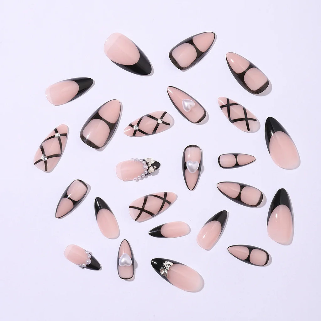 Gothic Bat Press-On Nails | 24pcs Reusable Acrylic | Halloween & Everyday