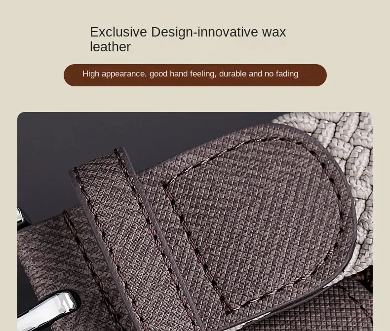 Belt for Men Golf Belt Summer Woven Leather Casual Sports Elastic Adjustable Waistband