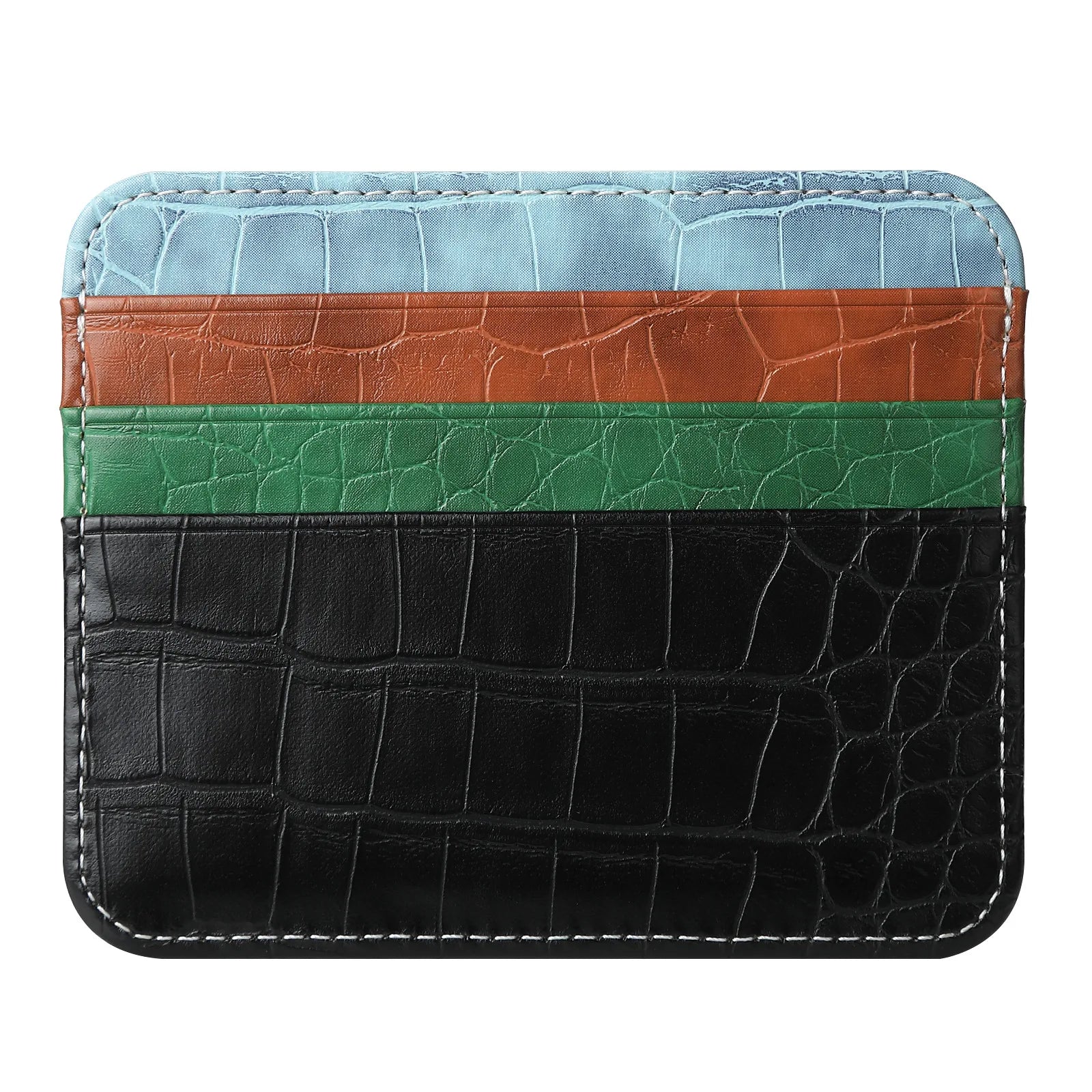Double-sided Credit Card Holder Slim Bank Card ID Cards Coin Pouch Case Bag Wallet Organizer Women Men Thin Business Card Purse