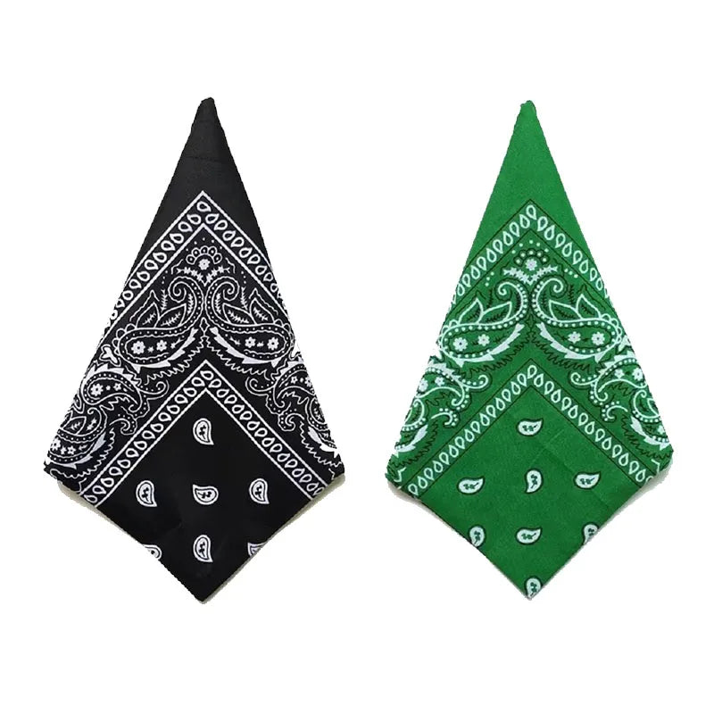 1/2pcs Hip Hop Bandana Man Women Fashion Outdoor Headbands Hair Band Wrist Wraps Hair Scarves High Quality Hair Accessories