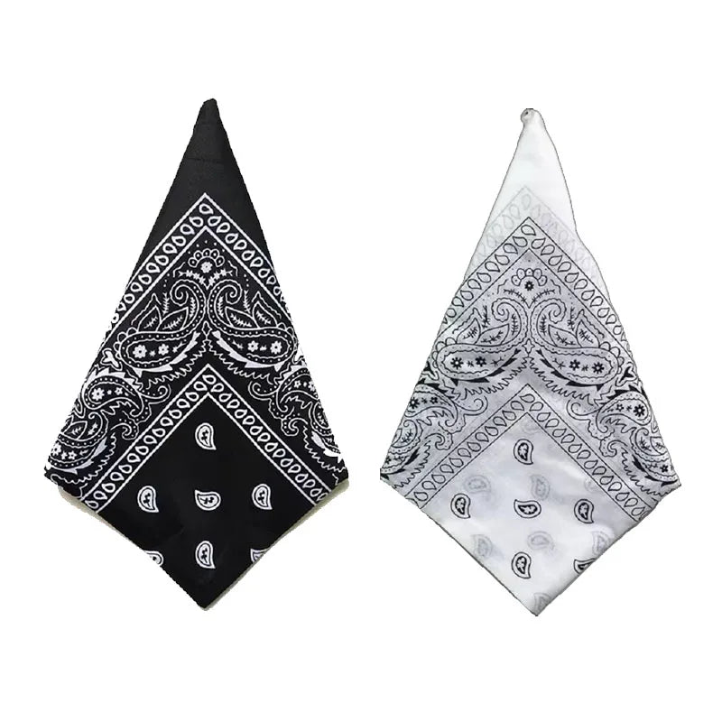 1/2pcs Hip Hop Bandana Man Women Fashion Outdoor Headbands Hair Band Wrist Wraps Hair Scarves High Quality Hair Accessories