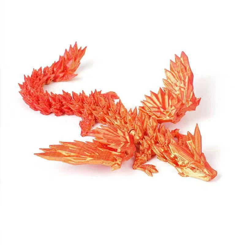 3D Printed Dinosaur Movable Echinosaurus Figurine Dragons Bone Model Desktop Craft Ornament Creative Novelty Gifts for Kids