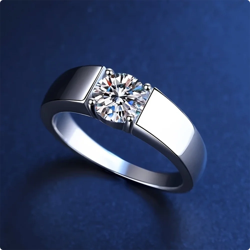 Luxurious 925 Sterling Silver 6-10# Exquisite Zircon Ring Women'S Fashion Wedding Gift Jewelry Accessories