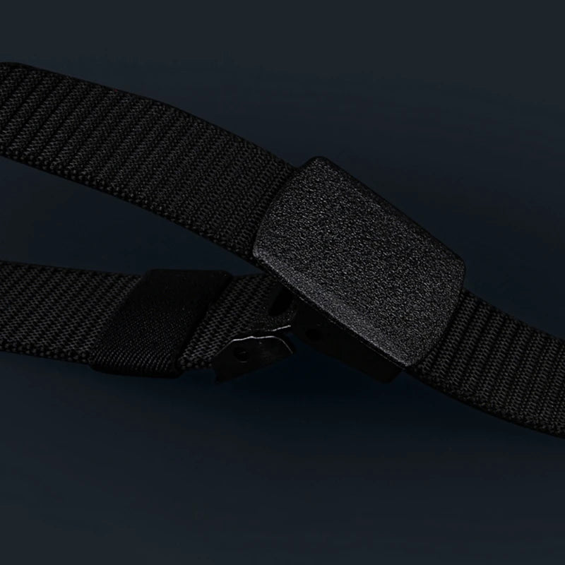 Men's Belt Casual Lightweight Breathable Tactical Outdoor Automatic Buckle Military Training Security Check Male's Canvas Belts