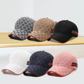 Hats Women's Sports Fashion Outdoor Baseball Caps Men's Embroidered Letter Caps Show Face Small Sunscreen Sun Hats