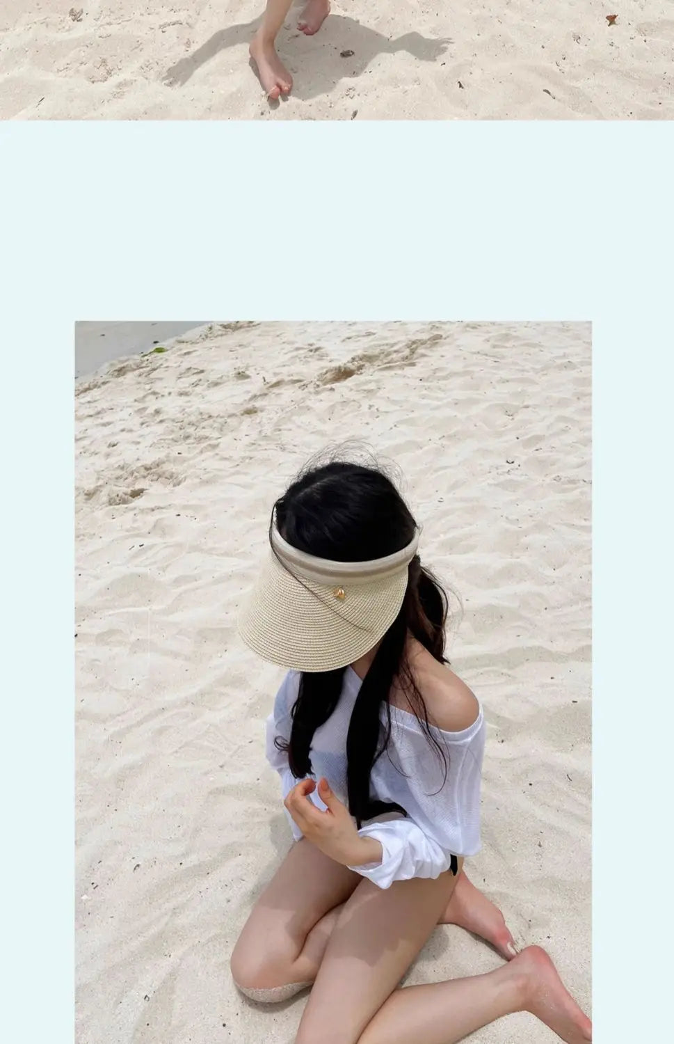 Bikini Swimsuit Cover up Women's Loose Thin Outerwear Casual Sle Long Sve One oulder T Top for Beach Vaion