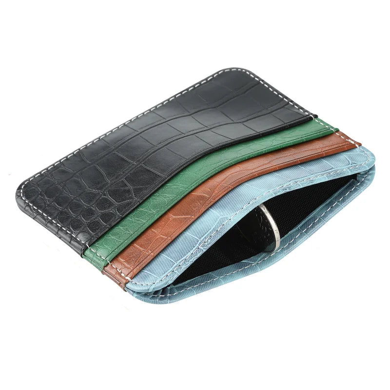 Double-sided Credit Card Holder Slim Bank Card ID Cards Coin Pouch Case Bag Wallet Organizer Women Men Thin Business Card Purse