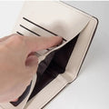 Slim PU Leather Short Wallet INS Multi-Cards Zipper Coin Purse Hasp Small Flowers Card Bag Wallet Zipper Hasp For Women Girl