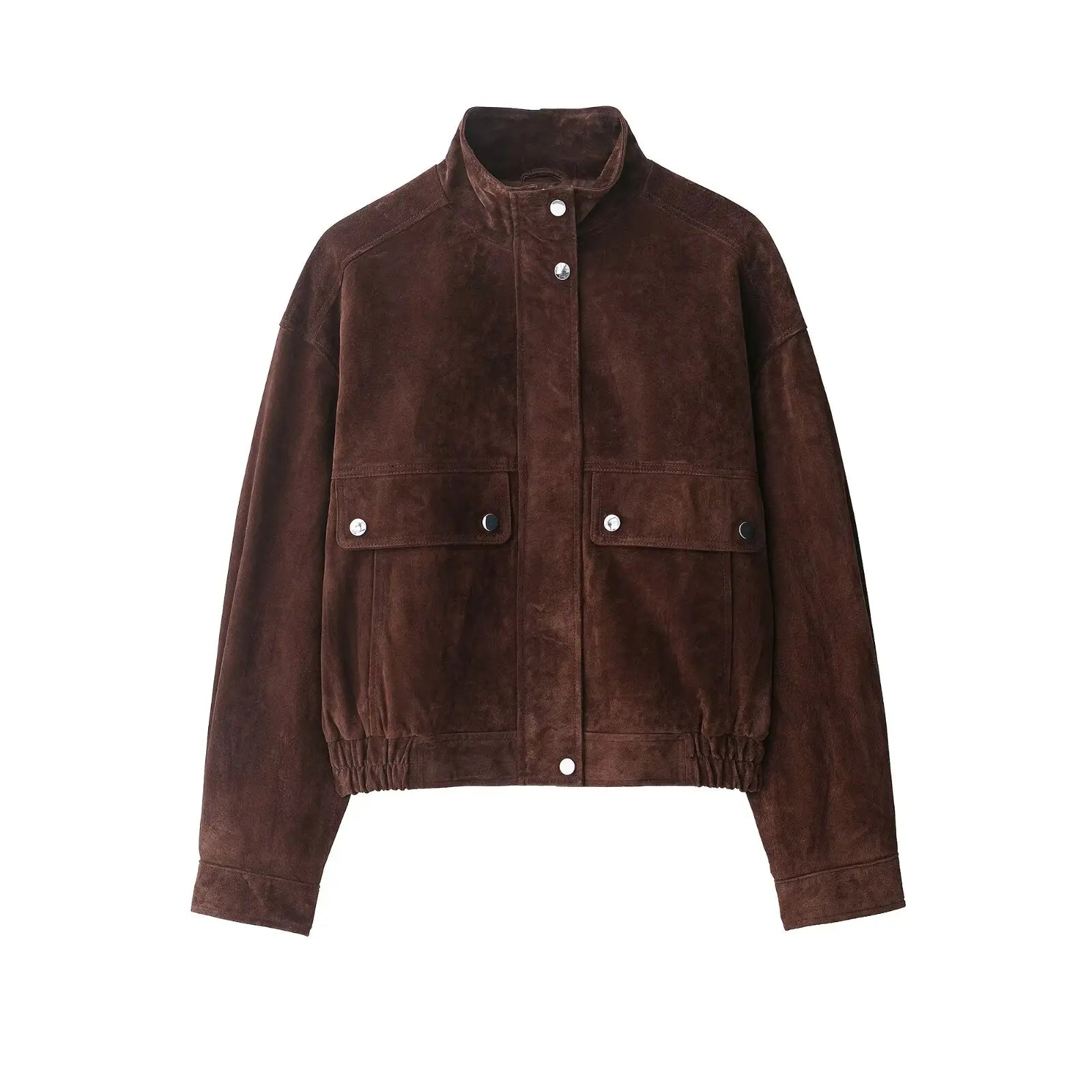 Fashion Big Pocket Elegant Women's Loose Warm Jacket