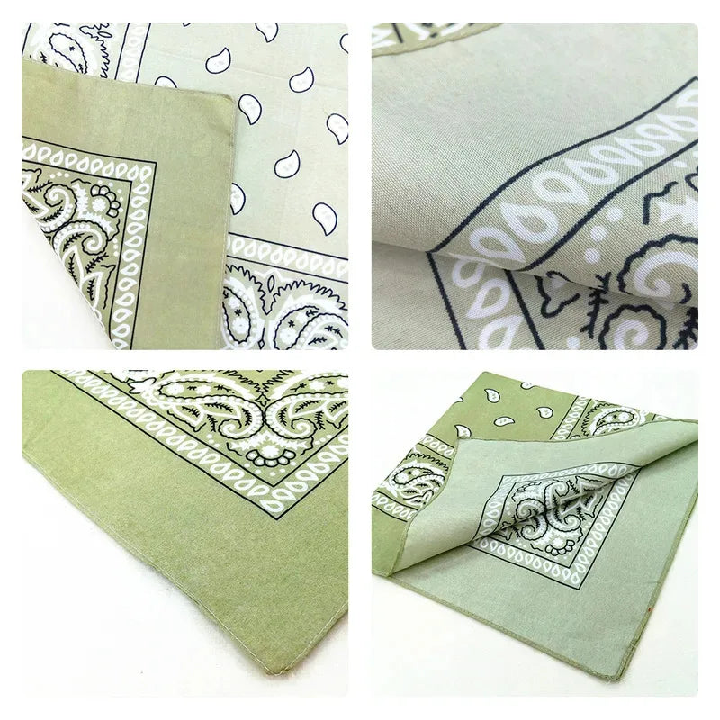 1/2pcs Hip Hop Bandana Man Women Fashion Outdoor Headbands Hair Band Wrist Wraps Hair Scarves High Quality Hair Accessories