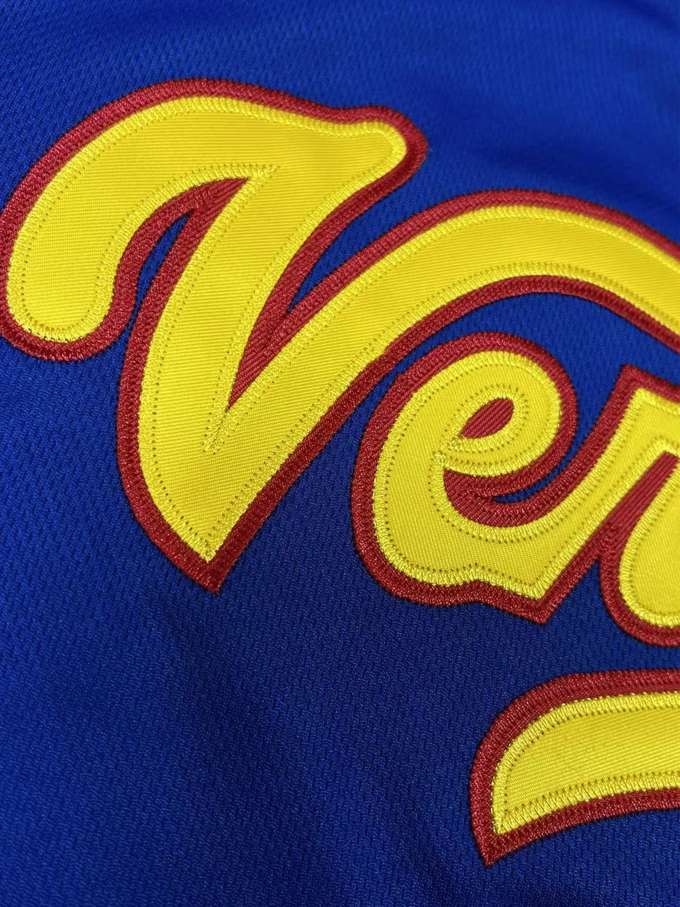 Men's Breathable Baseball Jersey V-Neck Short Sleeve "Venezuela" Embroidery, Breathable Loose Fit Baseball Shirt for Casual Wear