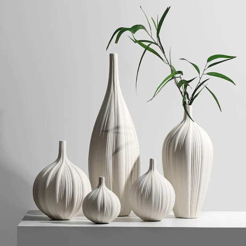 Elegant Ceramic Vase Decoration Dry Flower Arranger