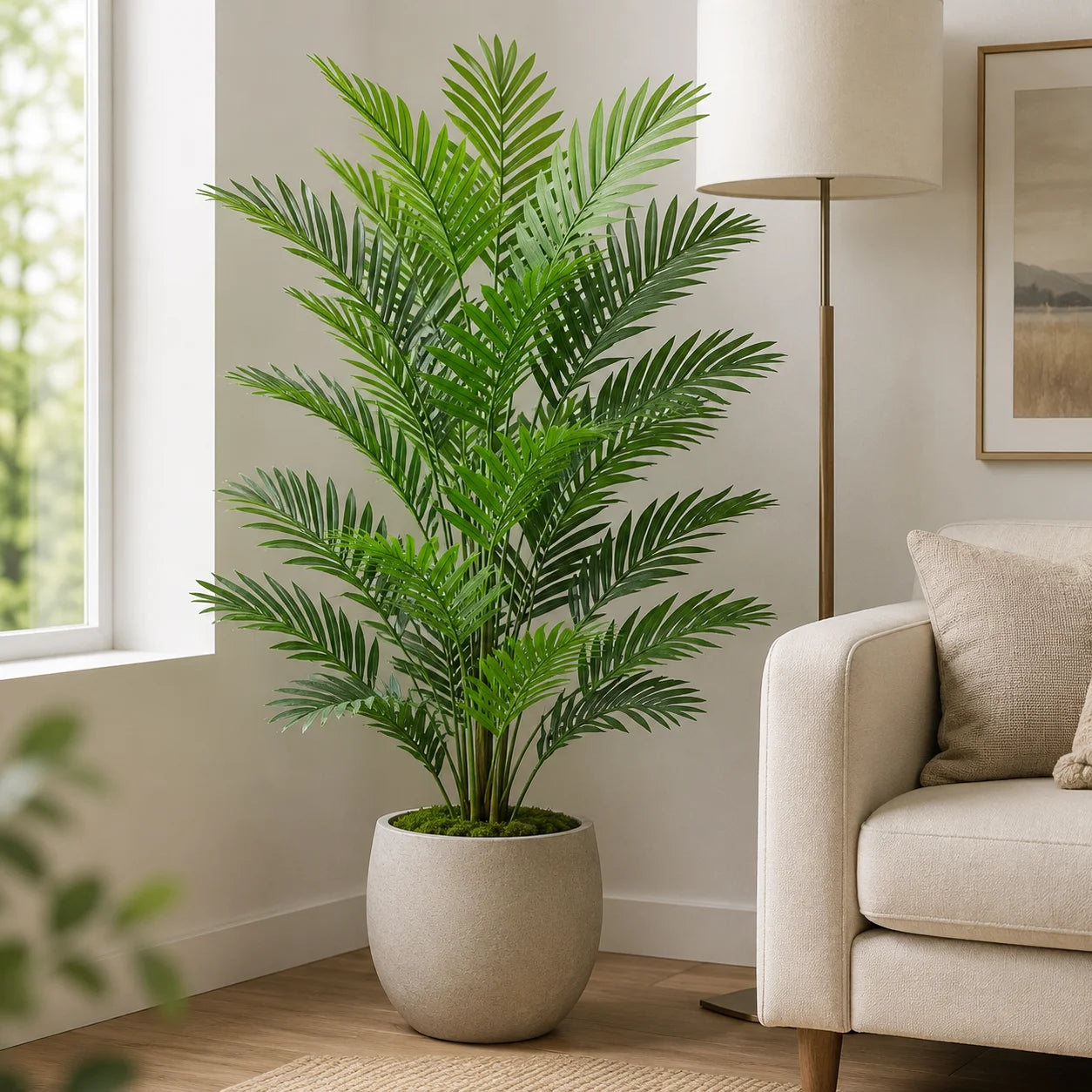 Artificial Areca Palm Trees Plants Tree Plastic 65-90cm