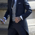 Navy Men Tuxedos Tailcoat Formal Dress Suits Swallow Tail Coat Male Jacket Vest Pants Party Wedding Suit Dance Magic Performance