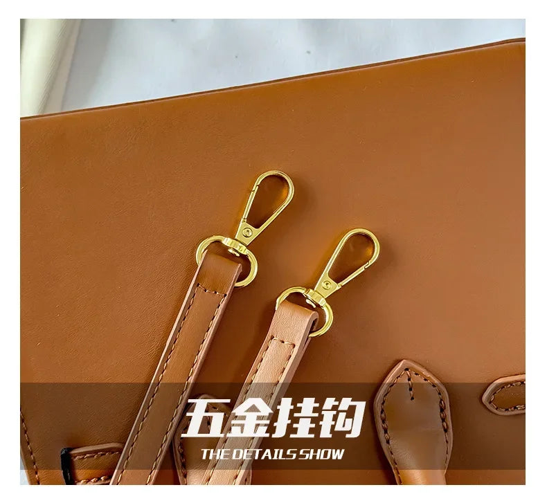 Mini Kelly-Inspired Bag - Women's Heavy Rivet Street Style Handheld Shoulder Crossbody Stylish Versatile