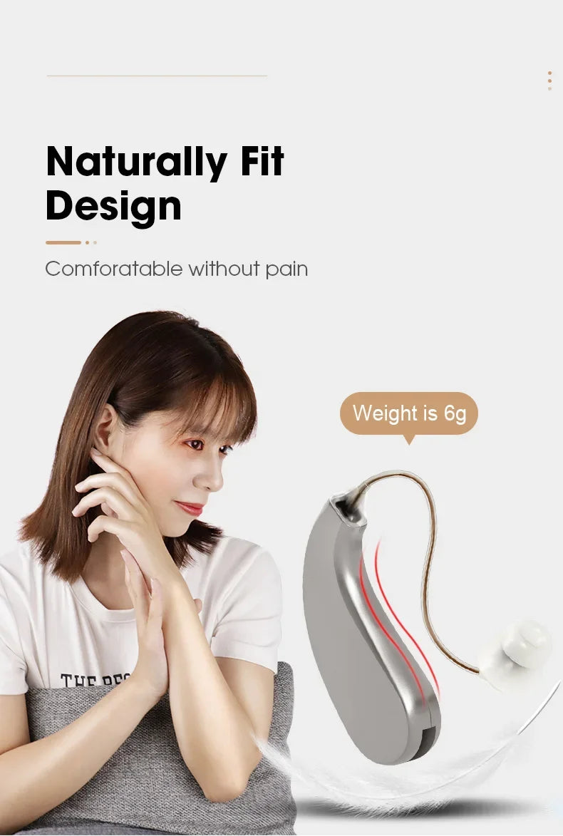 Enlarged hearing health earphones enhance ear sound protection for the elderly with hearing loss and tinnitus For Hearing Aid