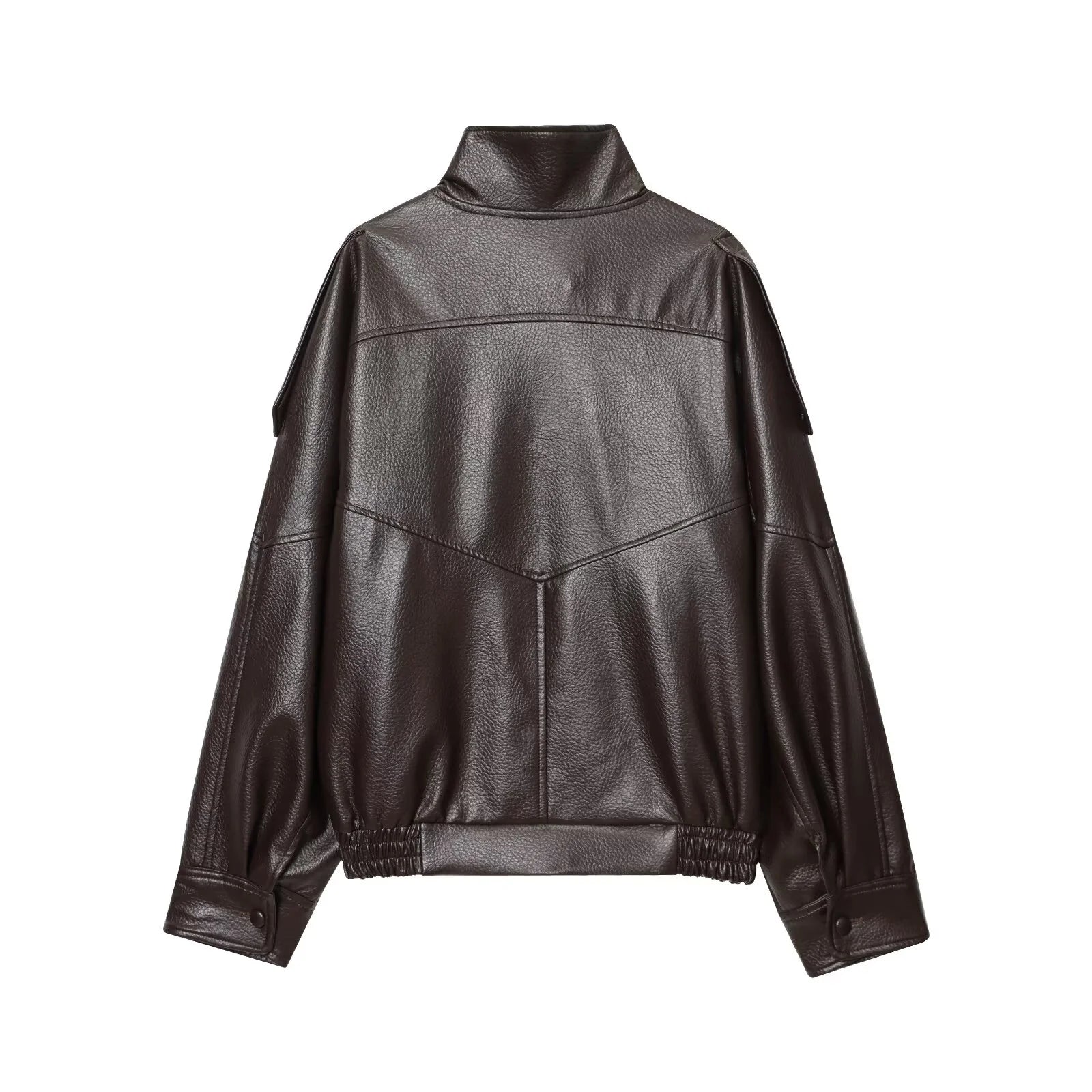 Women Fashion Leather Jacket Autumn