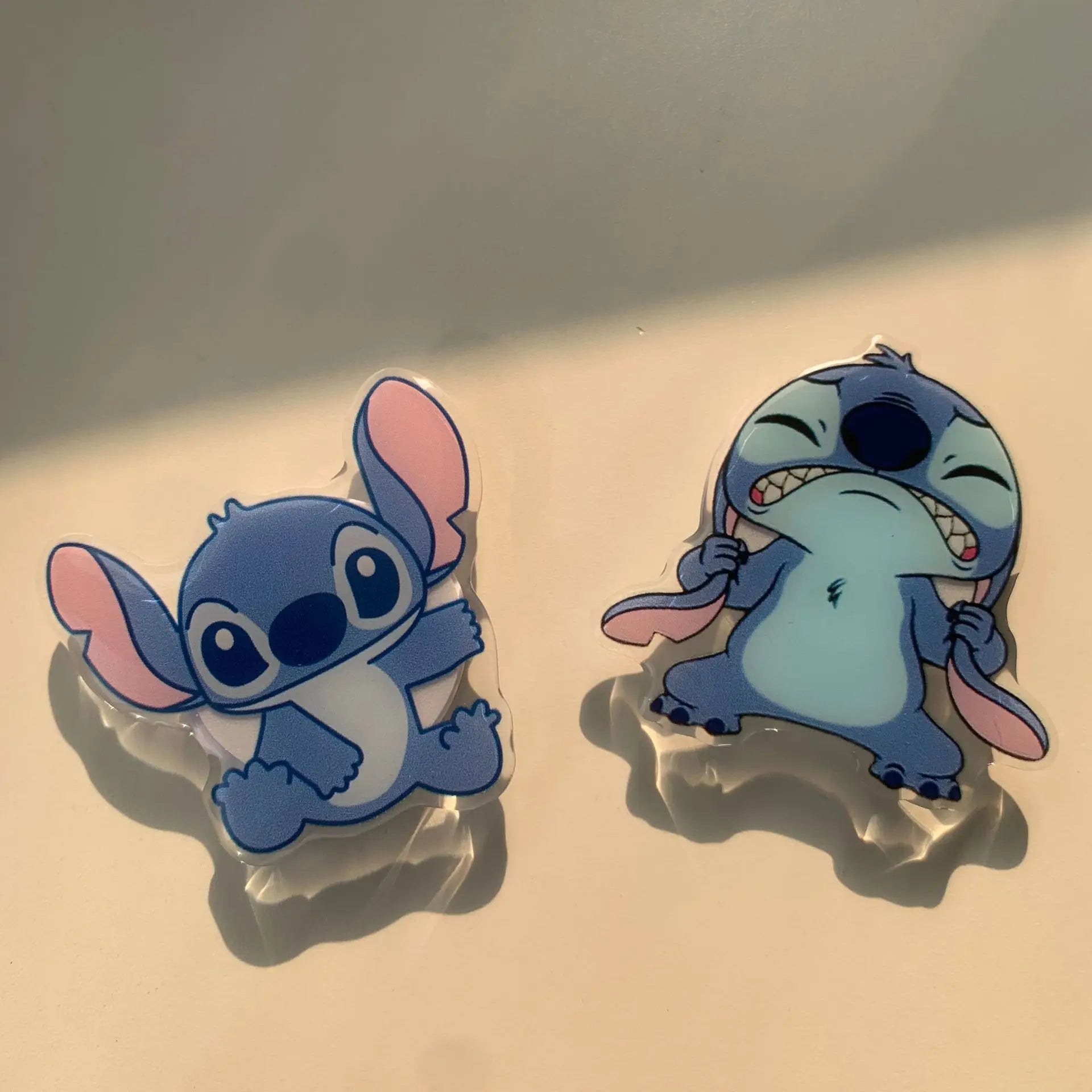 Cartoon Anime Stitch Foldable Phone Holder Cute Stitch Lazy Bracket Back Sticker Retractable Air Cushion Stand Phone Accessories