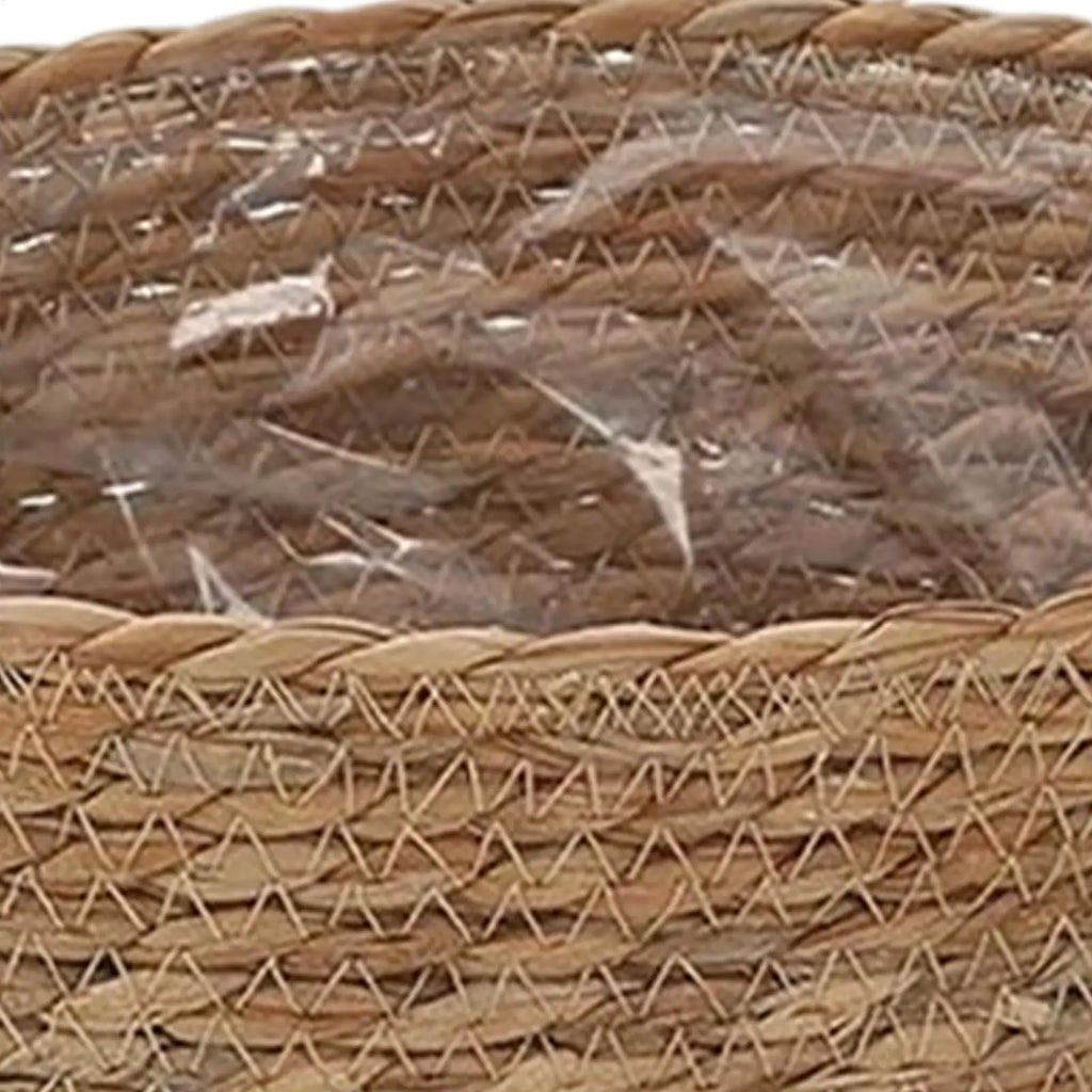 Plant Basket Straw Vase Decoration With Handle Plant