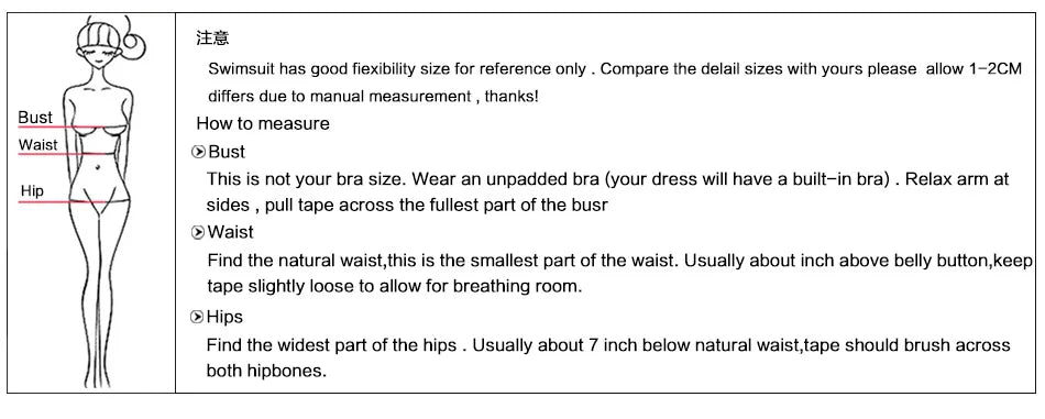 New Swimsuit For Women's Two-piece Bathing Suit Solid Color Beach Wear Push Up Monokini Swim