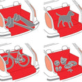 Dog Carrier Wear-resistant Dog Car Seat Cover For SUV Waterproof Portable Durable Liner Cover Protects Vehicle Easy To Install