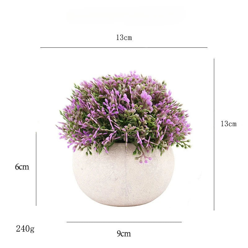 Artificial Green Plants Flower Pot