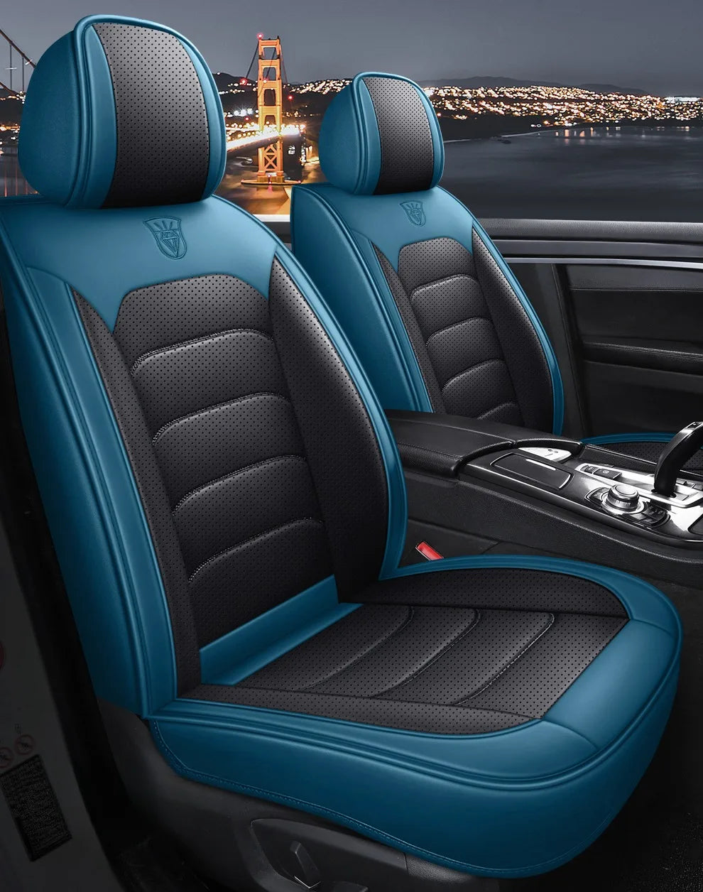 Car Seat Cover Premium Waterproof Faux Leather Cushion Universal Accessories Fit SUV Truck Sedan Automotive Vehicle